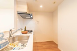 広々としたワークスペースを確保できるキッチンはご夫婦やお子様と共同でのお料理やお片付けにも最適です。
