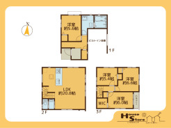 3号地 参考プラン（請負契約：リミテッドプランを選択した場合の間取図になります）