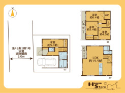 1号棟 ※図面と現況に相違がある場合は現況優先となります。