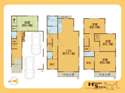 ※図面と現況に相違がある場合は現況優先となります。駐車台数は車種によります。